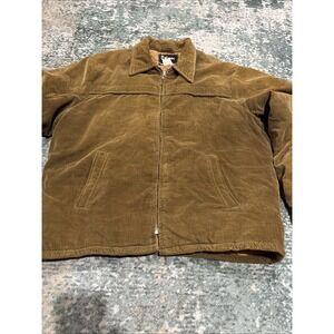 Vintage 70's Envoy The Now Corduroy Tan Lined Jacket Coat Size XL